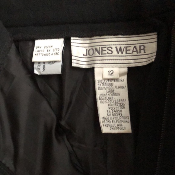 Vintage Jones New York fully lined wool jacket and pants size 12 - Picture 6 of 6